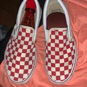 Red Slip On Vans